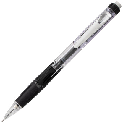 Twist-Erase Click Mechanical Pencil (0.7mm) Clear Barrel, Black Grip (PD277TA)