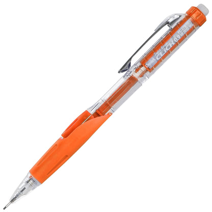 Twist-Erase Click Mechanical Pencil (0.9mm) Clear Barrel, Orange Grip (PD279TF)
