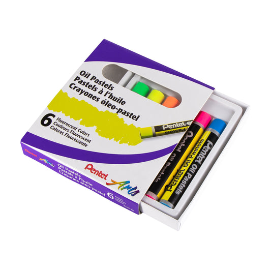 Pentel Arts Fluorescent Oil Pastels (PHN-F6)