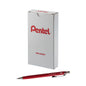 ORENZ 1-Click Mechanical Pencil (0.3mm) Red Barrel, Pre-Loaded with B Lead (PP503B)