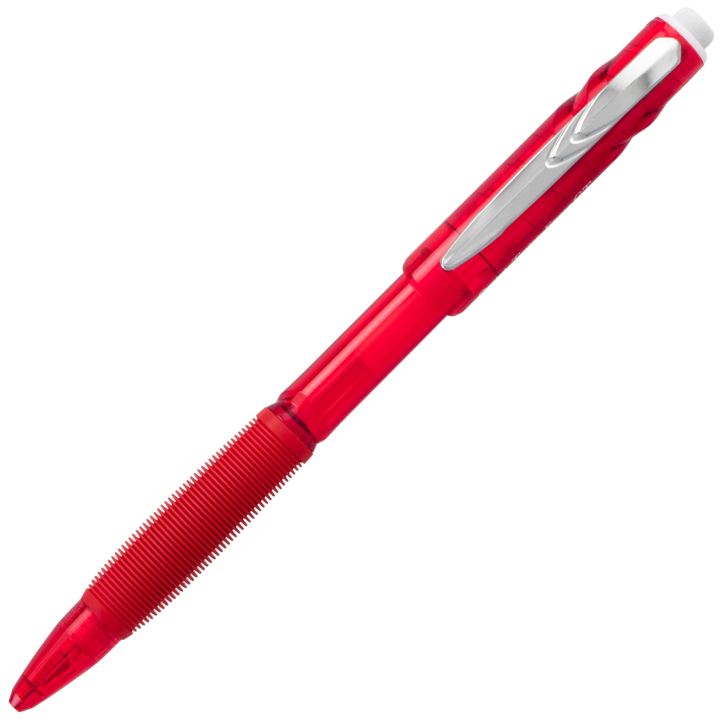 Twist-Erase GT (0.5mm) 1-CLICK Mechanical Pencil Transparent Red barrel (QE205B)