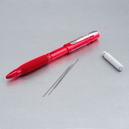 Twist-Erase GT (0.5mm) 1-CLICK Mechanical Pencil Transparent Red barrel (QE205B)