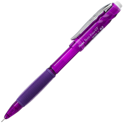 Twist-Erase GT (0.5mm) 1-CLICK Mechanical Pencil Transparent Violet (QE205V)