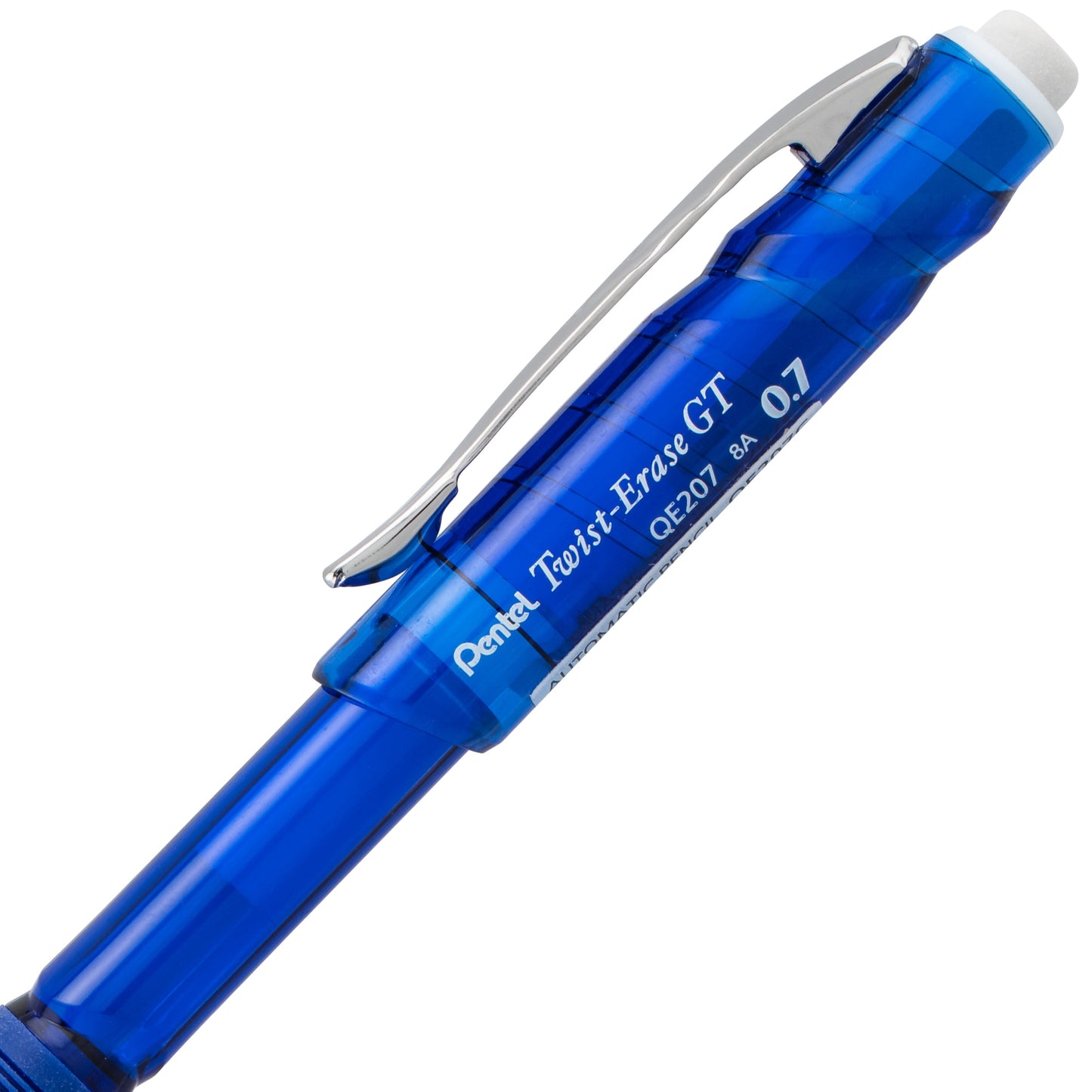 Twist-Erase GT (0.7mm) 1-CLICK Mechanical Pencil Transparent Blue (QE207C)