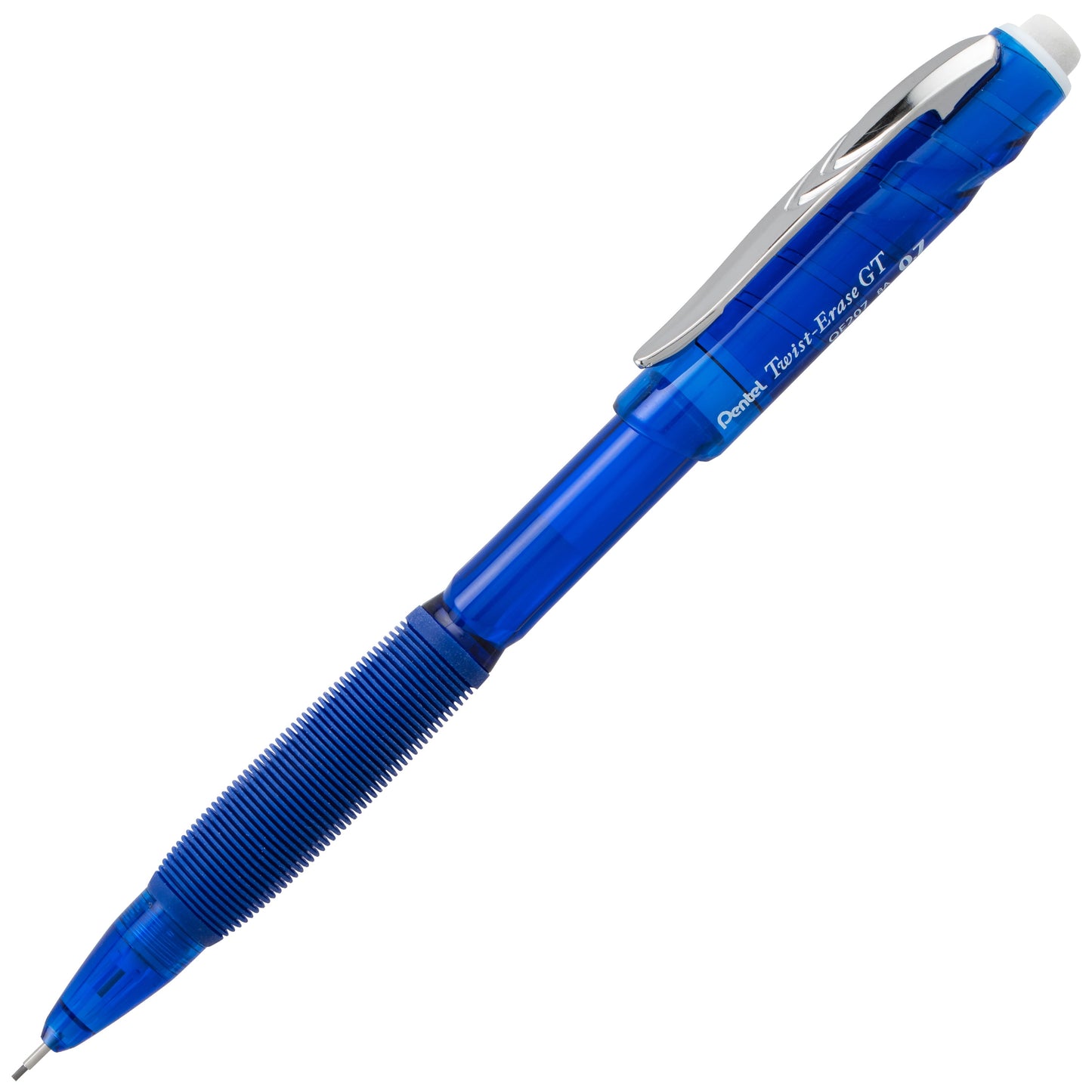 Twist-Erase GT (0.7mm) 1-CLICK Mechanical Pencil Transparent Blue (QE207C)