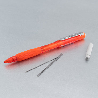 Twist-Erase GT (0.7mm) 1-CLICK Mechanical Pencil Transparent Orange (QE207F)