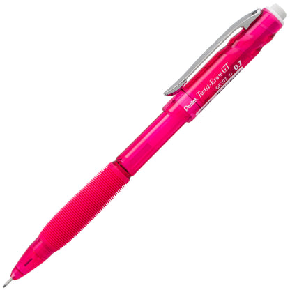 Twist-Erase GT (0.7mm) 1-CLICK Mechanical Pencil Transparent Fuschia Pink (QE207P)