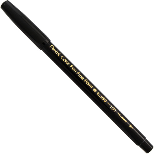Pentel Arts Color Pen Black (S360-101)