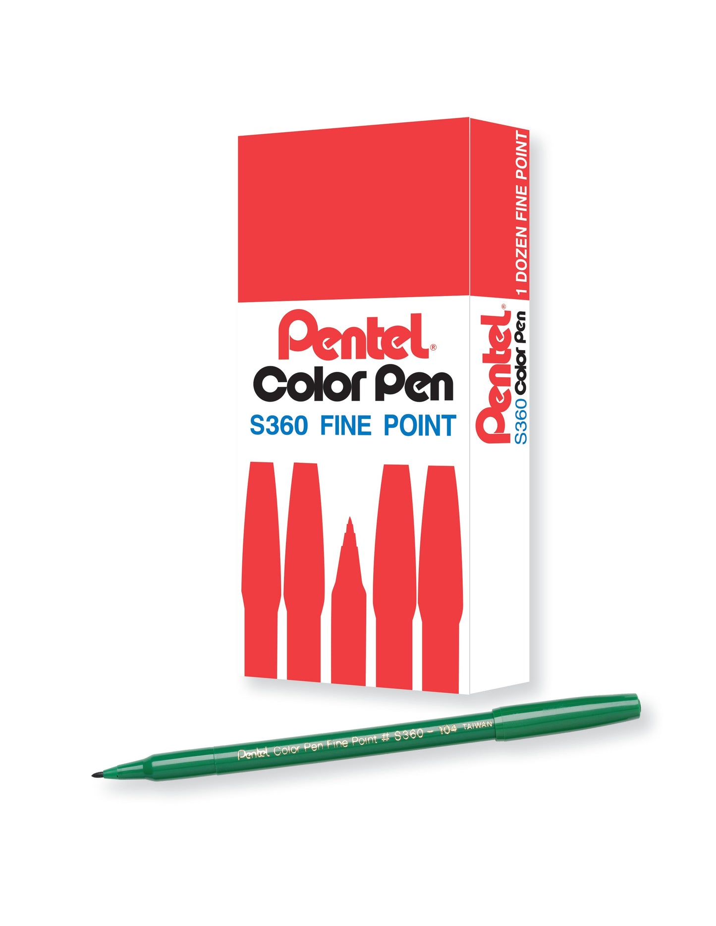 Pentel Arts Color Pen Green (S360-104)