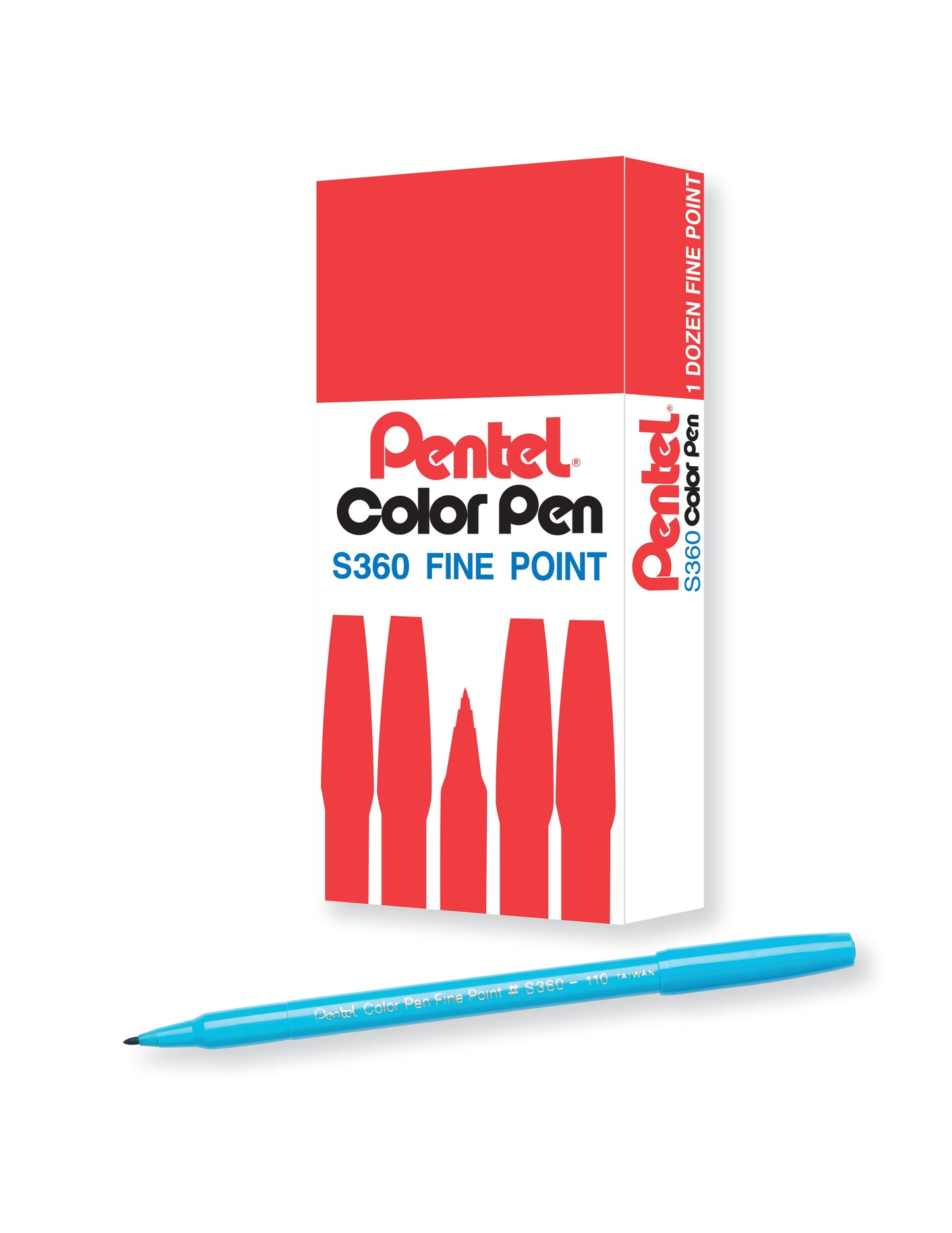 Pentel Arts Color Pen Sky Blue (S360-110)