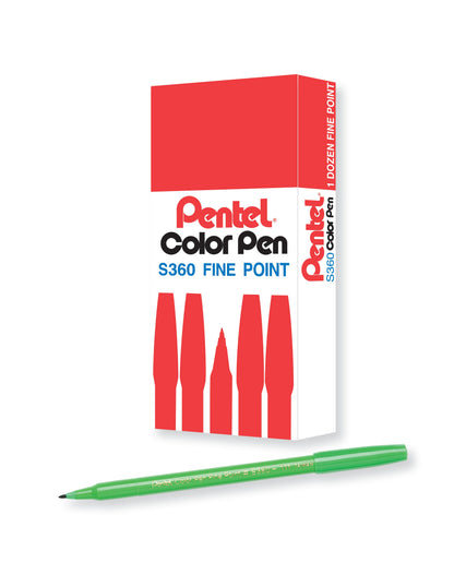 Pentel Arts Color Pen Light Green (S360-111)