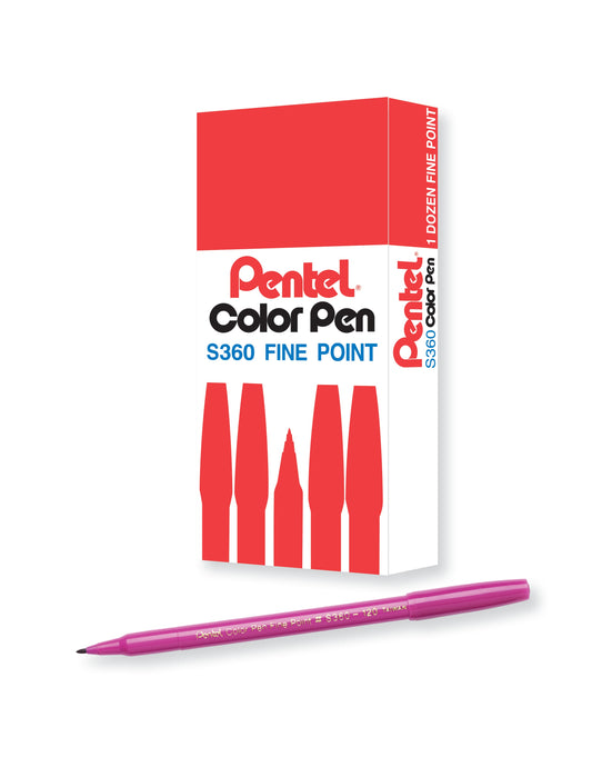 Pentel Arts Color Pen Magenta (S360-120)