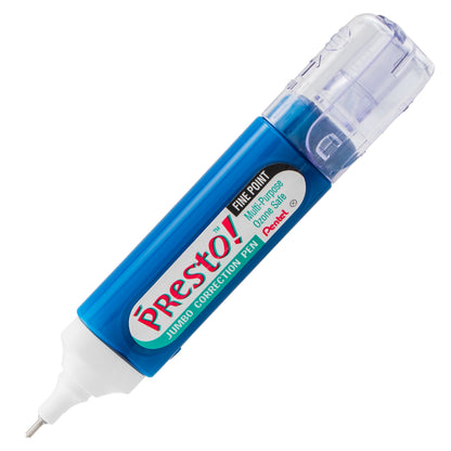 Presto! Jumbo Correction Pen Fine Point Metal Tip 12 ml/0.4 fl.oz. (ZL31-W)