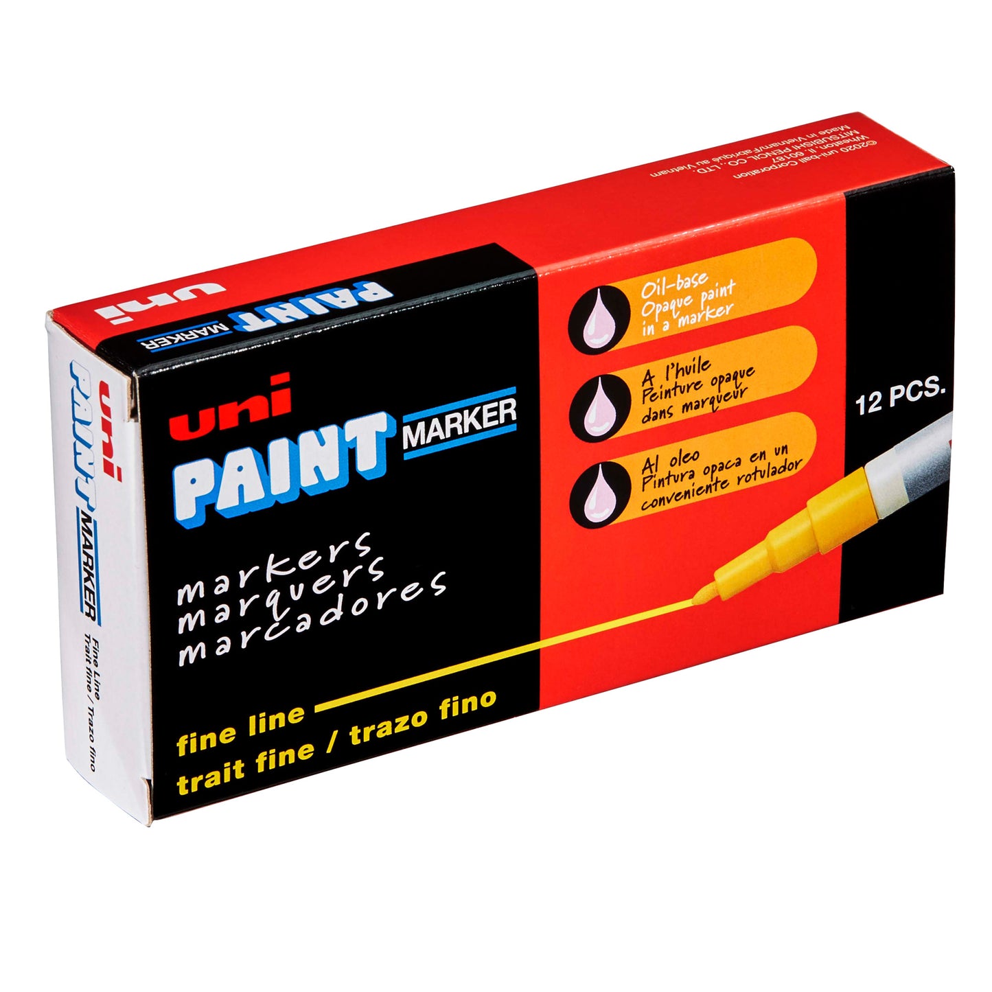 uni® Paint PX-21 Oil-Based Paint Markers, Fine Line (1.2mm), Pink