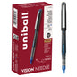 uniball™ Vision Needle Rollerball Pens, Micro Point (0.5mm), Blue, 12 Pack