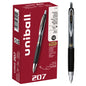 uniball™ 207 Retractable Gel Pens, Micro Point (0.5mm), Black, 12 Pack