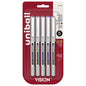 uniball™ Vision Designer Rollerball Pens, Fine Point (0.7mm), Assorted Colors, 5 Pack